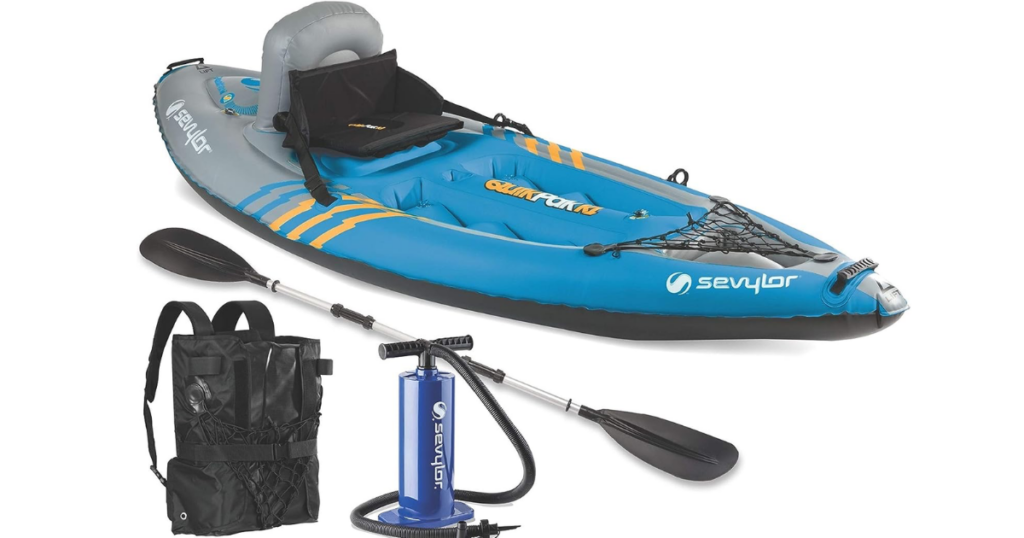 2. The Sevylor QuickPak K1: Inflatable Kayak 1 Person