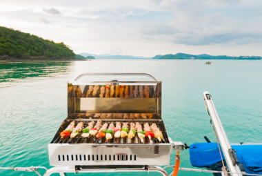 Pontoon Boat Grill